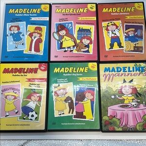 Madeline DVD Collection set of 5 double story DVDs plus 1 more